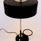 Designer desk lamp 1950, lacquered metal and chrome.