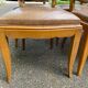 6 Scandinavian Art Deco dining chairs from the 1950s in leather.