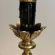 Pineapple floor lamp in brass