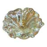 Cendrier en verre de Murano et feuille d’or par Barovier et Toso
