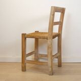 Woven Seat Ibiza Style Chair, Spain, 1970s