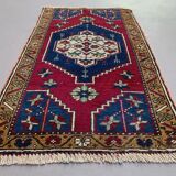Small Vintage Turkish Rug 95x55 cm, Short Runner, Tribal, Shabby Chic
