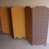 Antique 5-panel screen – Souleiado fabric