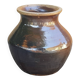 Vintage 1970s glazed stoneware vase