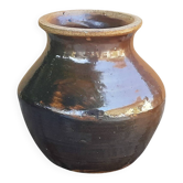 Vintage 1970s glazed stoneware vase