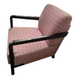 Fuchsia and cream designer club armchair