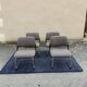 Paire de fauteuils chauffeuses Eurosit tweed gris 1970