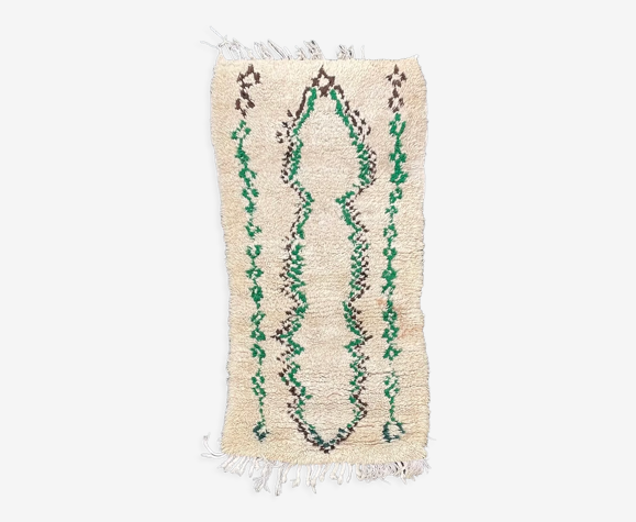 Tapis berbere beni ouarain vintage 90x175 cm