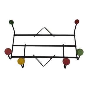Porte manteau boules couleurs vintage