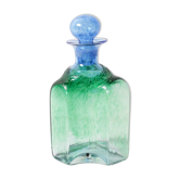 Carafe en verre vert et bleu Antikva par Bertil Vallien, Suède 1994