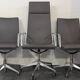 Set of Matteo Grassi designer armchairs – MIZAR Collection – Grey leather