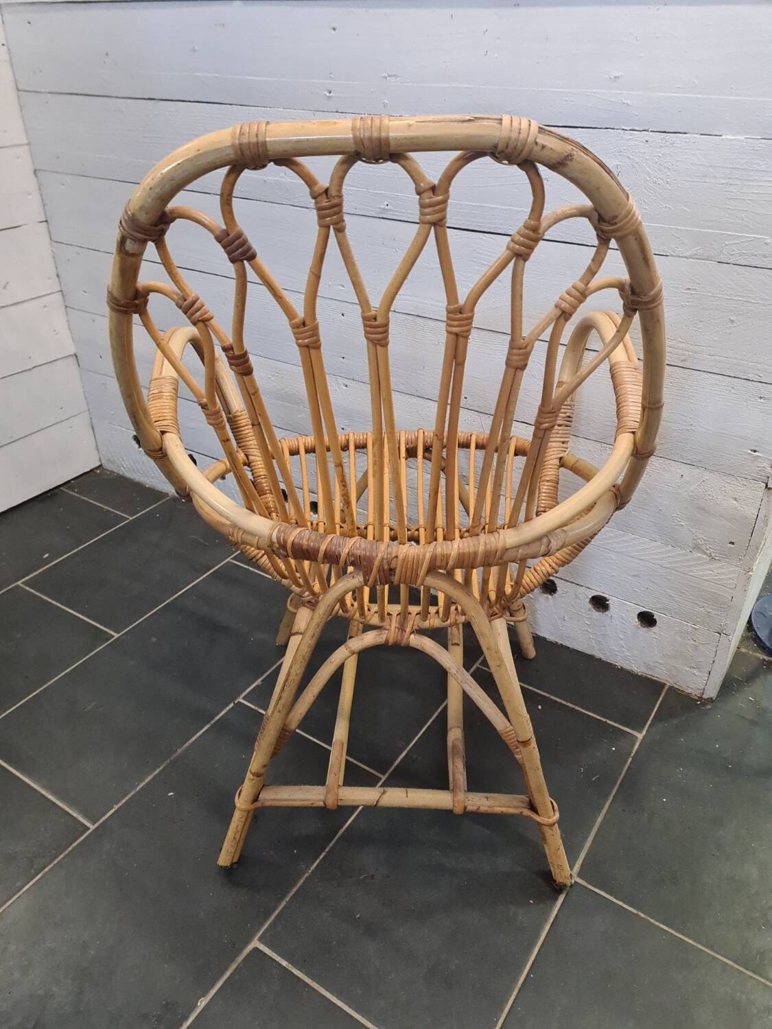 Rattan armchair