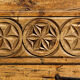 Ancient pine gate, regional folk art, 19th century