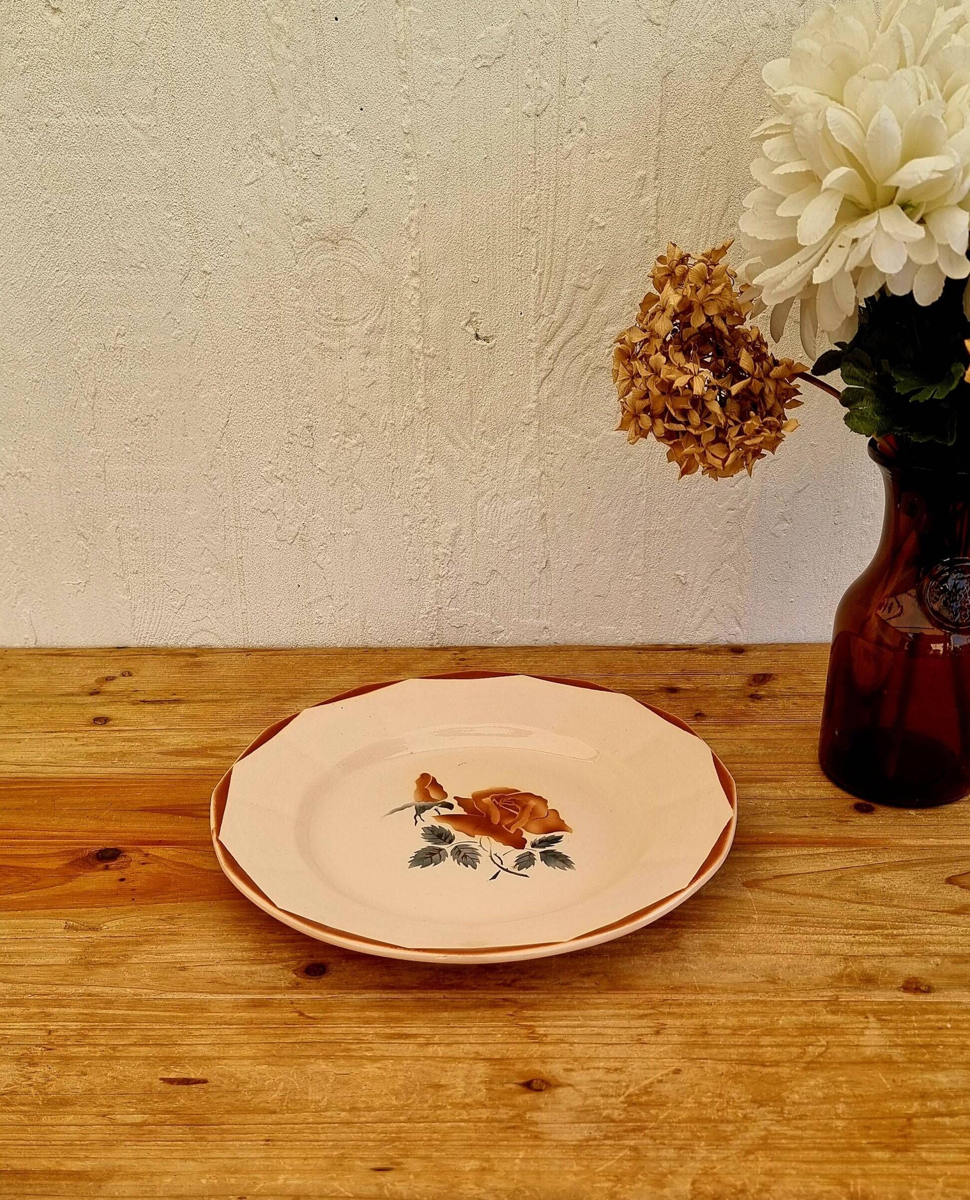 Large serving plate Digoin Sarreguemines 9181