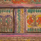 Antique carved low cabinet with drawers in pine – Xinjiang, circa 1900