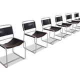 Claire Bataille Tubular Dining Chairs - Paul Ibens Model SE18 for 'T Spectrum 1970