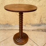 Charles Dudouyt wooden pedestal table