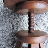 Wooden tripod stool