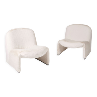Pair of Alky armchairs by Giancarlo Piretti for Artifort, Italy 1970s