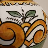 Round vase, signed Henriot Quimper, 1950s