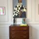 Commode en bois massif vintage années 60