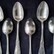 Box of 6 teaspoons in silver-plated Louis XV style