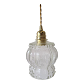 Bubbles molded glass pendant lamp