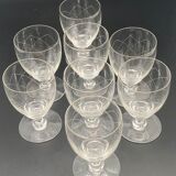 Carafe and stemmed glasses service