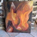 Oil on canvas female nude