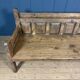 Grand banc en bois antique espagnol du 19ème siècle