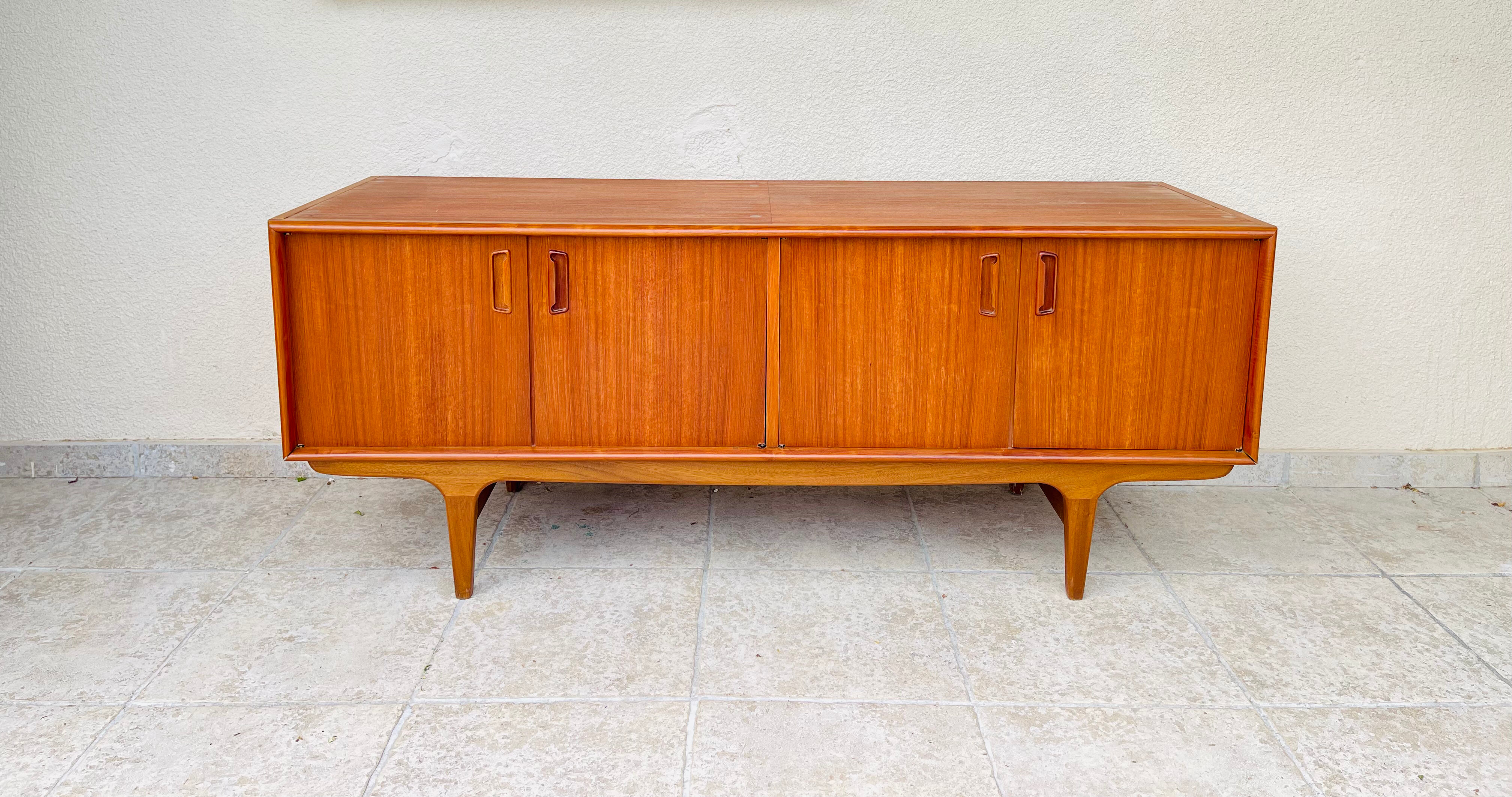 Scandinavian teak row