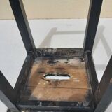 Pair stool painted wood workshop