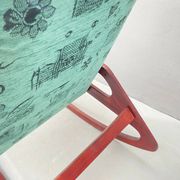 Wooden rocking chair by ÚLUV, mid-century modern, 1970s, Czechoslovakia
