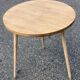Table basse table d’appoint scandinave pieds compas rénovée en bois brut