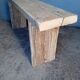 Natural old solid wood bench 120 cm