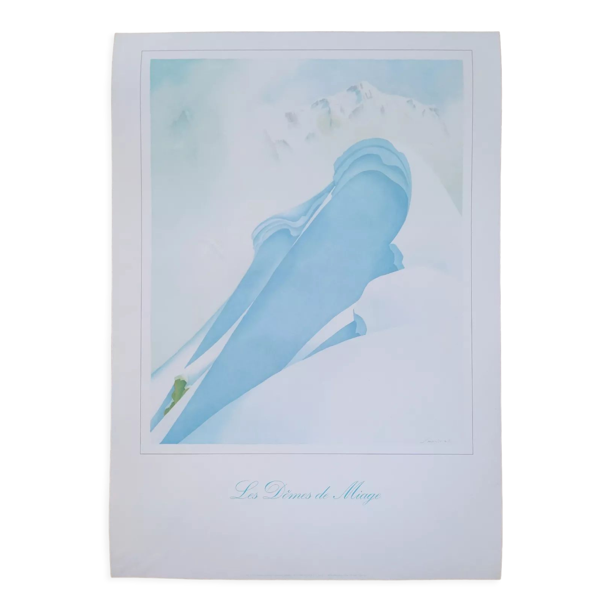 Original poster Samivel "Chamonix Dômes de Miage" 1980