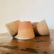 Lot of 5 terracotta pots circa 1930 graineterie