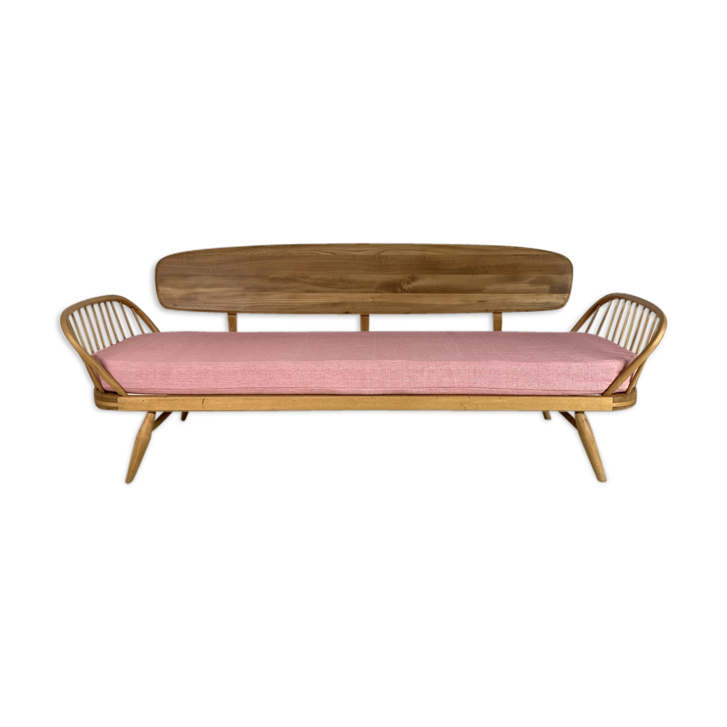 Vintage sofa ercol studio - blond and pink