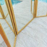 Mirror and rattan screen