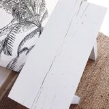 White bench