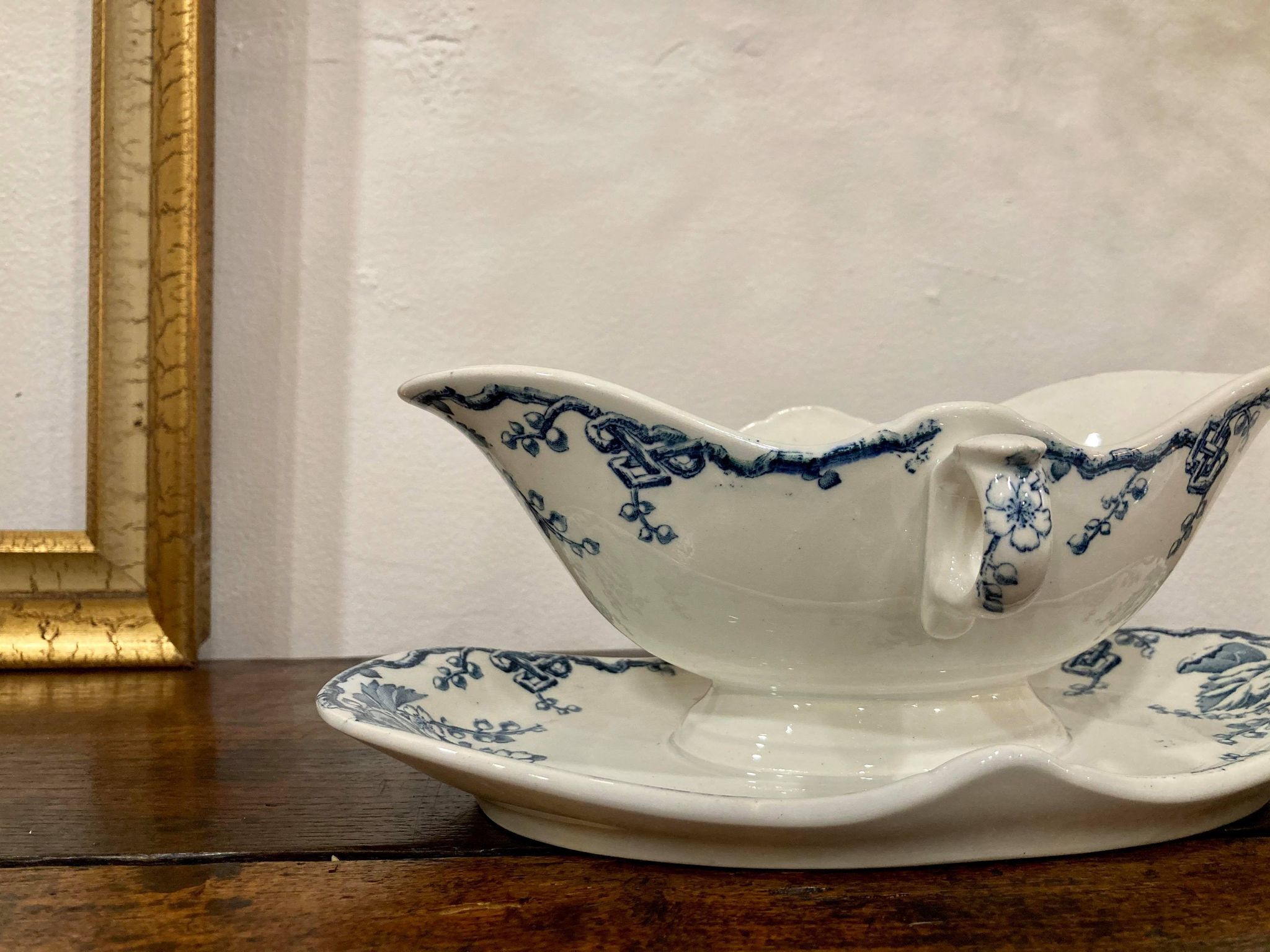 Lot ravier - saucière KG Lunéville model Fontainebleau