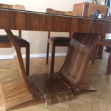 Art deco table and 6 chairs