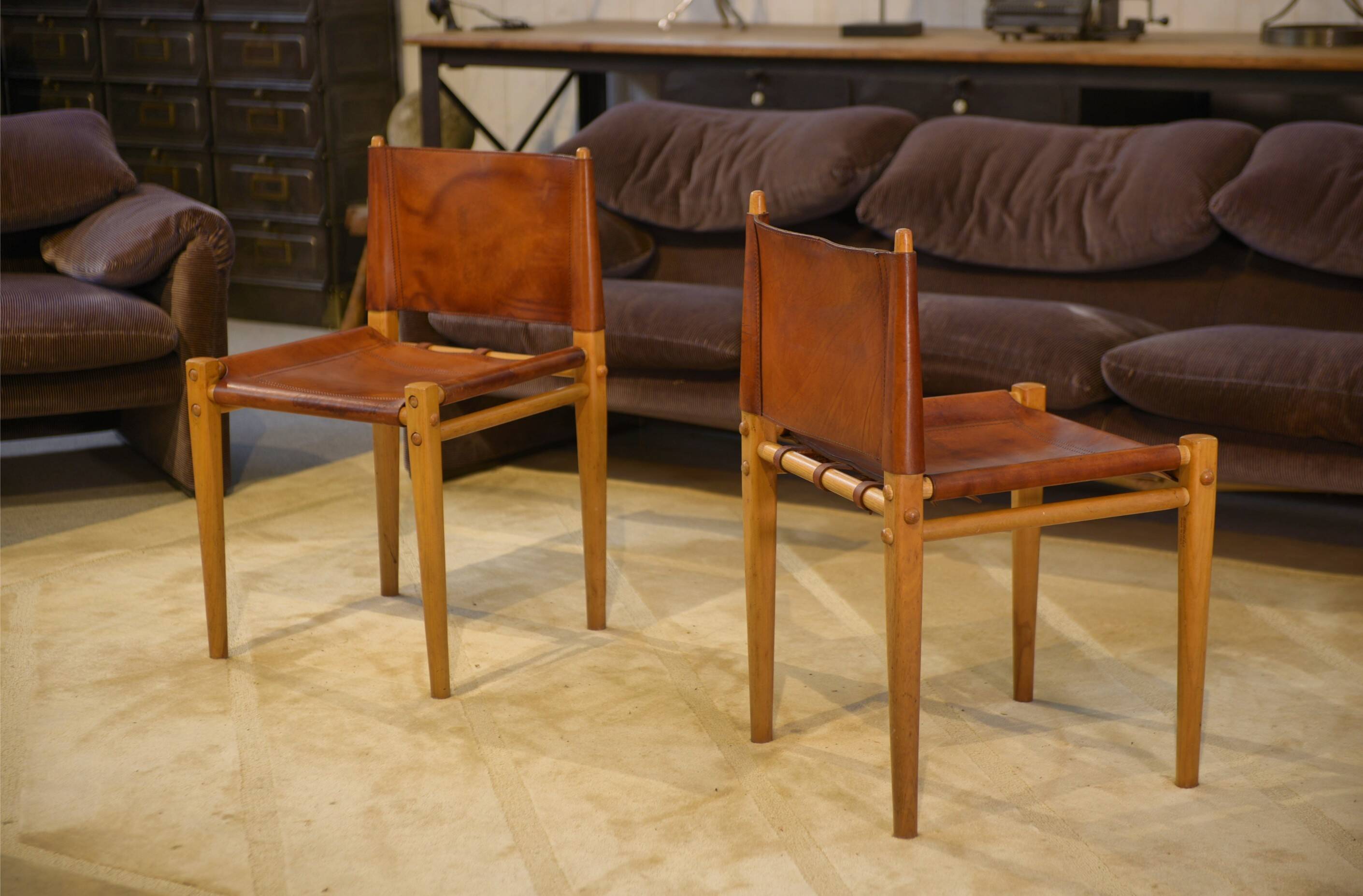 Pair of "Oasis" chairs by Gian Franco Legler for Zanotta 1960s