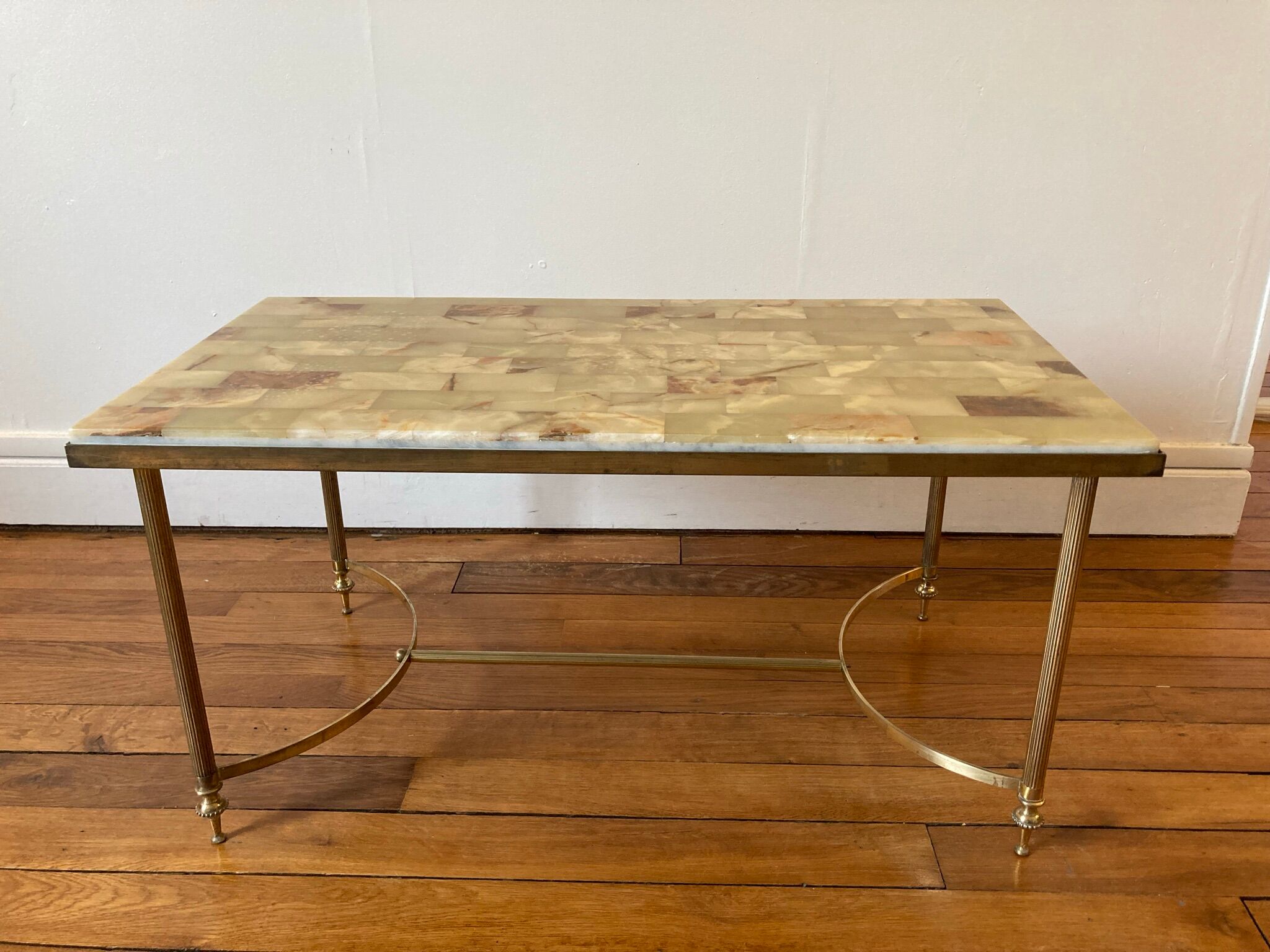 Table basse onyx & marbre