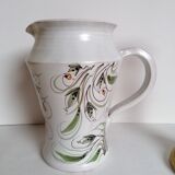 Enamelled pitcher signed by Mr. B.