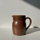 Brown ceramic pitcher H: 20 cm
