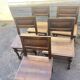 Lot de 5 Chaises en bois de style Louis XIII