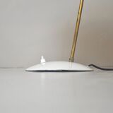 Mid-Century table lamp in aluminium and brass, Italy, 1950s