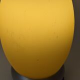 Translucent yellow ovoid lamp