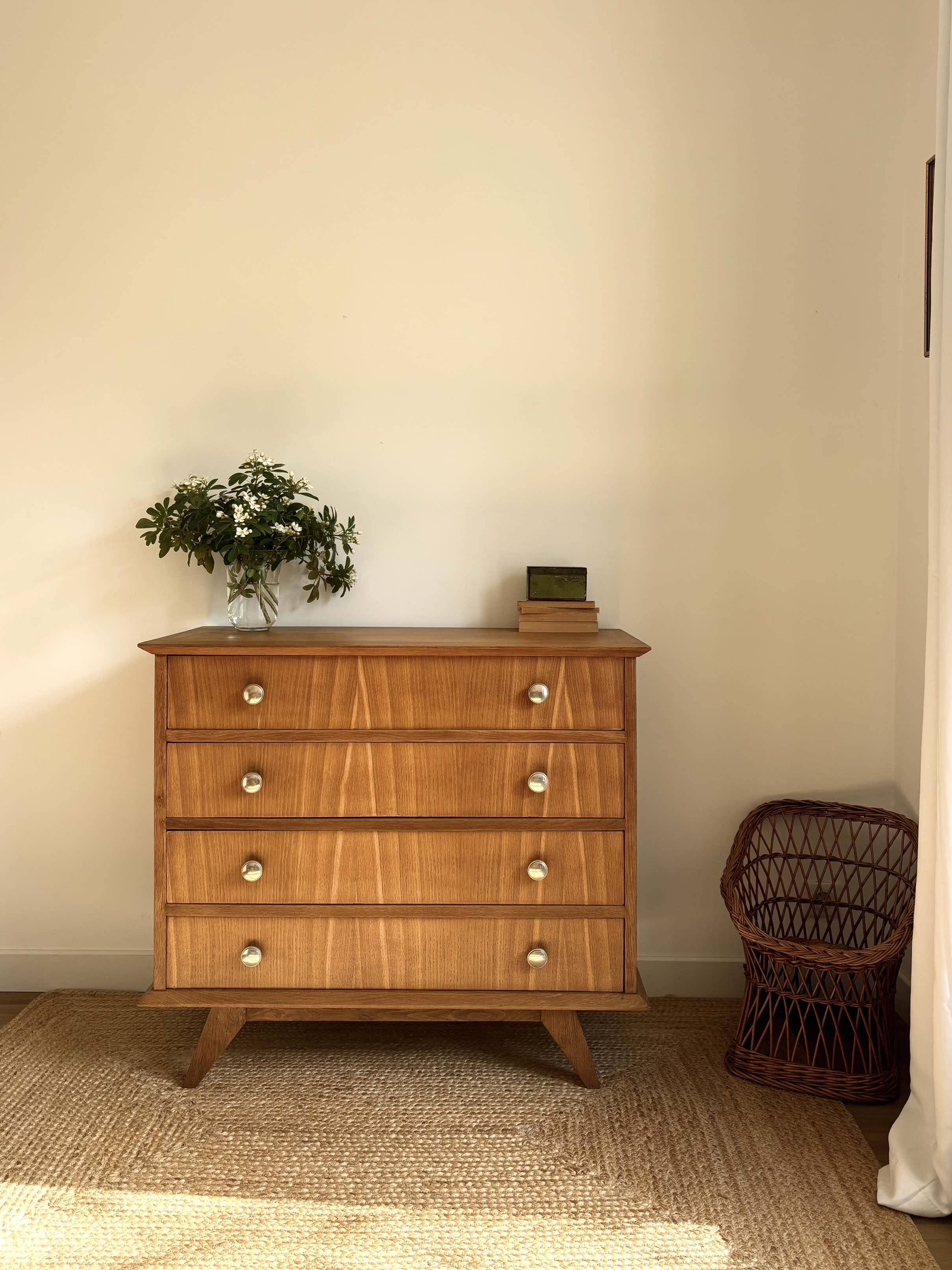 Vintage Scandinavian design commode from the 1950s.